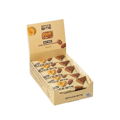 Блок батончиків Spacefood Space Bite Nut Bar, 10*40 грам - Курага -пекан - фото 1
