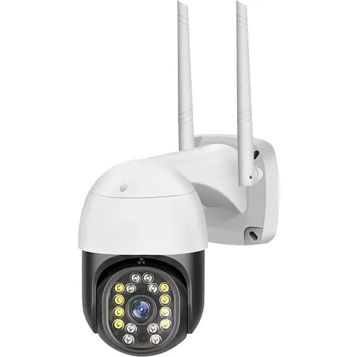 IP камера видеонаблюдения Tuya C18 Wi-Fi 3MP уличная с удаленным доступом White (3_00465)