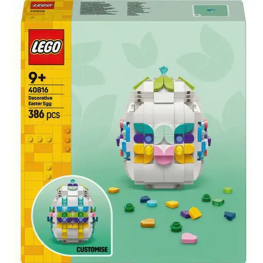 Конструктор LEGO Icons Декоративное пасхальное яйцо 386 деталей (40816) - фото 1