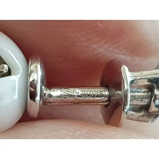 Срібні сережки Aurora Квіточки з керамікою та фіанітами. С2032Б - фото 5