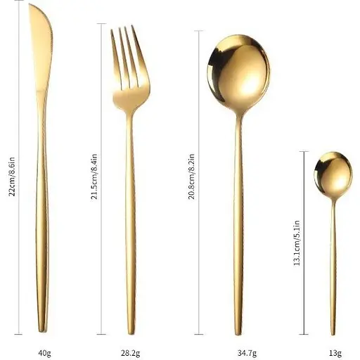 Набор столовых приборов 24 предмета серебристый - фото 6