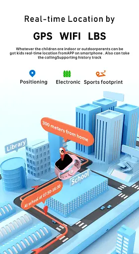 Смарт годинник-телефон дитячі Wonlex CT25 з відеодзвінком WI-FI GPS SIM-карта Black (18358) - фото 8