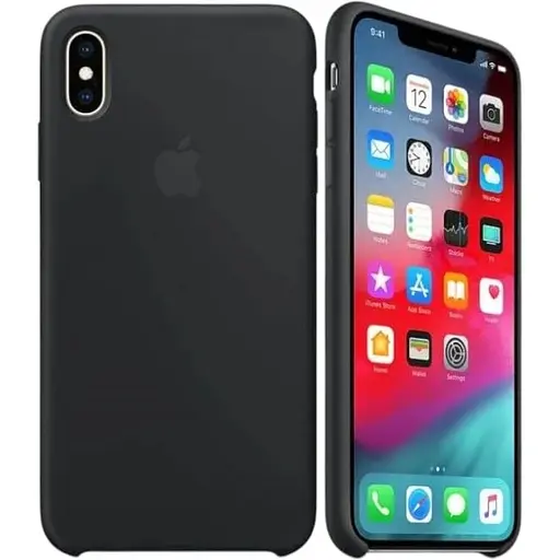 Оригинальный силиконовый чехол Apple Silicone Case для iPhone XS Max (6.5") Black (MRWE2ZM/A)