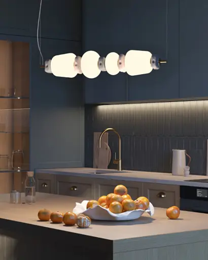 Підвісний світильник, люстра Nowodvorski 11700 Ceramic Horizontal LED 1x22W 3000K 1750Lm IP20 білий - фото 3