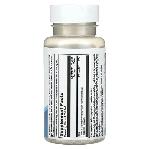 Фолиевая кислота KAL Methyl Folate 400 mcg, 90 таблеток - фото 2