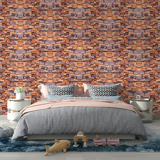 Самоклеющийся 3D панель песчаник Екатеринославский кирпич 3080x700x3мм SW-00001763 - фото 7