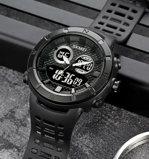 Наручний годинник чоловічий Skmei 2014 Black Black, 2014BKBK (18430) - фото 10