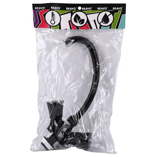 Змішувач для кухні Bravo B2-11-203 термостійкий ABS пластик чорний матовий - фото 2