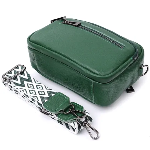 Кожаная женская сумка Vintage 21х14х8 см sum0026587 - фото 7