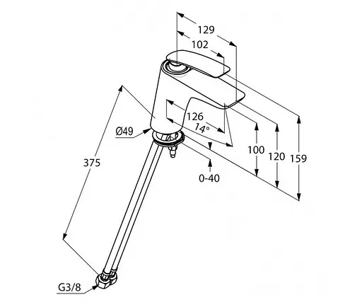 Змішувач для умивальника Kludi Balance 520269175 - фото 2