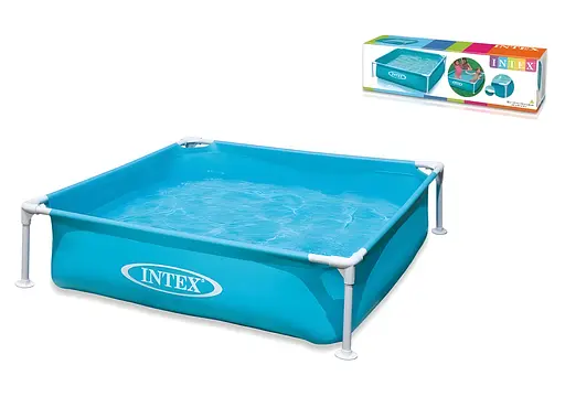 Басейн каркасний дитячий Intex 57173 квадратний 122x122x30 см об'єм 337 л від 3 років - фото 2