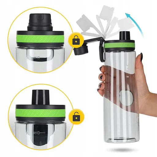 Пляшка для води 4FIZJO спортивна 850 мл Green (P-5905973403801) - фото 7