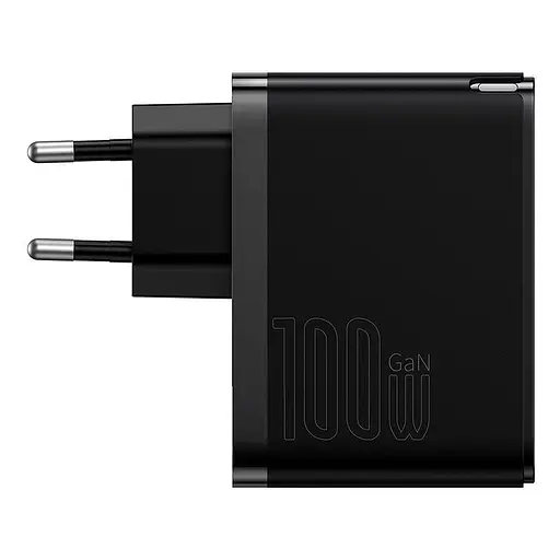 Блок питания сетевой адаптер Baseus GaN5 Pro Fast Charger 100 W (CCGP090201) черный - фото 2