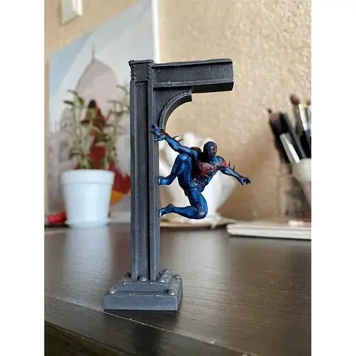 Фігурка Spider Man 2099 розмір 100 мм сувенірна статуетка в подарунок геймеру - фото 2