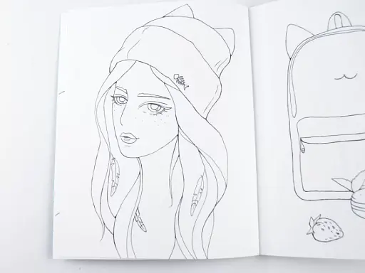 Розмальовка #Girls#Fashion#Cats - фото 5