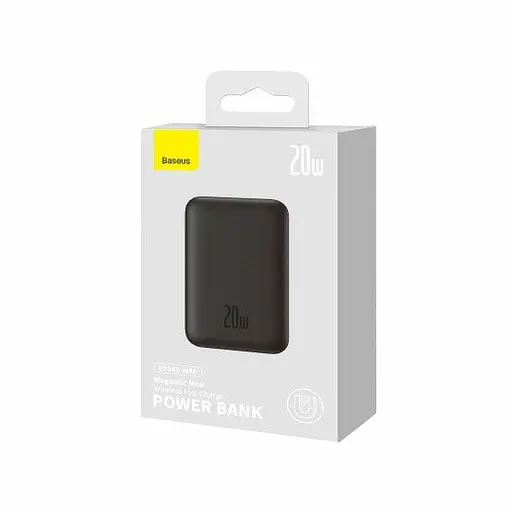 Повербанк Baseus Magnetic Mini Fast Charging 20W 10000 mAh Black (PPCX030001) - фото 3