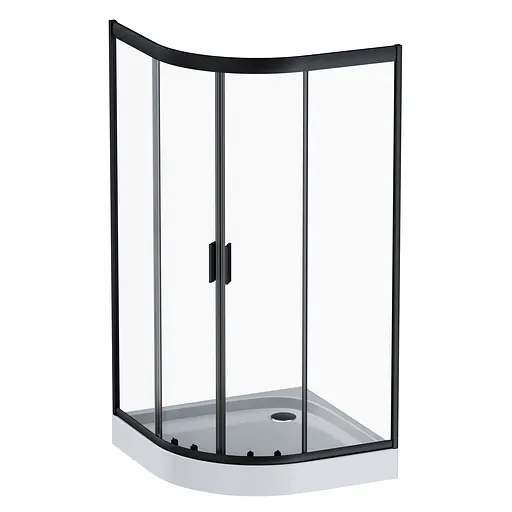 Душевая кабина AM.PM Gem 1/4 Round W90UG-401-100100-BT - фото 1