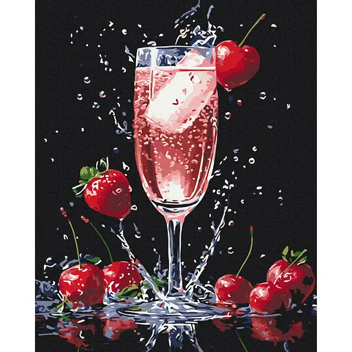 Картина по номерам "Игристое удовольствие" Brushme BS54152, 40х50 см - фото 1