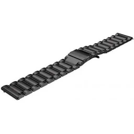 Ремешок DK CDK для Garmin Forerunner 255 / 255 Music 22mm Metal Fitlink Steel Watch Band (012874) (black) - фото 5