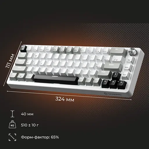 Клавіатура GamePro Genesis Silverlight MK116 Grey (140409) - фото 5