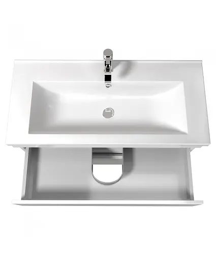 Тумба Мойдодир MoonShine 100 з умивальником Cosmo 100 підлогова Білий - фото 6