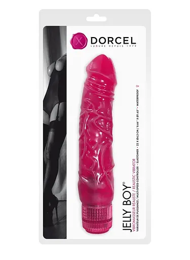 Фалоімітатор вібратор Dorcel Jelly Boy, діаметр 4,2 см ТПЕ, плавне регулювання потужності вібрації - фото 3