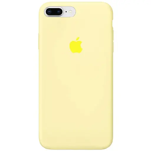 Чехол Silicone Case Full Protective AA для Apple iPhone 7 plus/8 plus 5.5 Желтый/Mellow Yellow