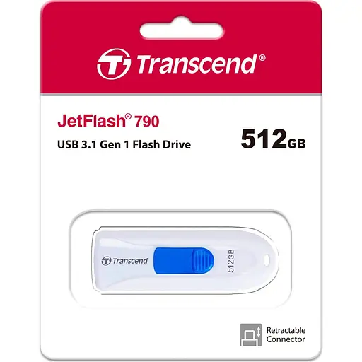 TS512GJF790W 512GB USB 3.1 JetFlash 790, White - фото 4