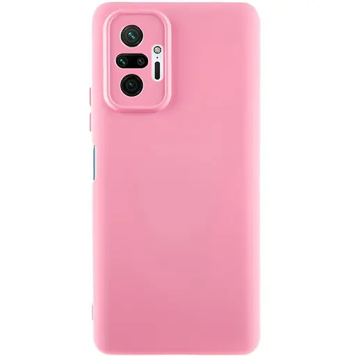 Чехол TPU Getman Liquid Silk Full Camera для Xiaomi Redmi Note 10 Pro / 10 Pro Max Розовый / Pink