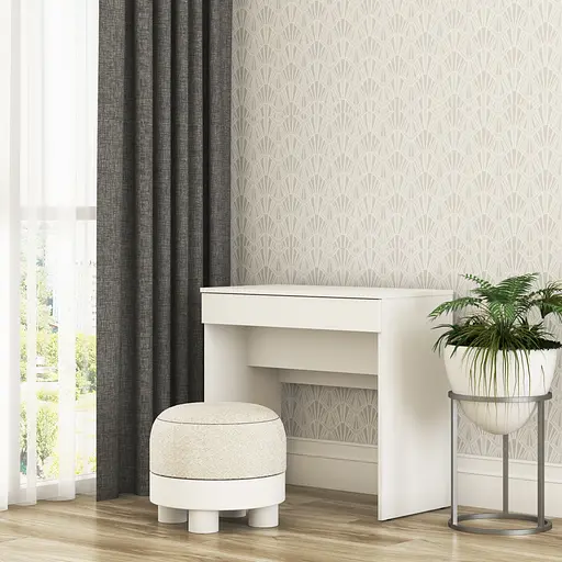 Трюмо с зеркалом в спальню MebelStar Нео 80x43x75,2 см Аляска белый (MBS-1232) - фото 2