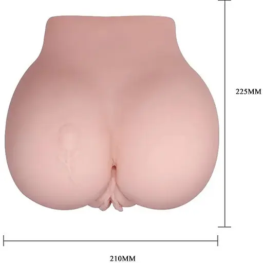 Мастурбатор с двойной вибрацией и двумя входами Crazy Bull BM-009107Z-1, Телесный - фото 8