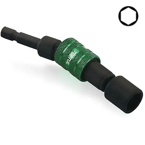 Головка на шуруповерт 8 мм L=87 мм с шарниром, магнитная Toptul hoz0009500 - фото 1