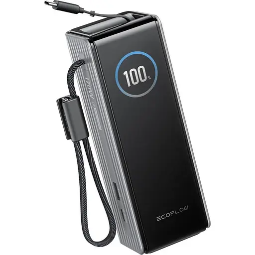 Павербанк EcoFlow RAPID Power Bank з кабелями Gray 25 000 mAh / 170 Вт (EF-RAPID25K100W-S-EU) - фото 2