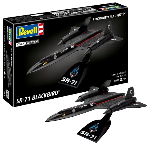 Сборная модель-копия Revell Самолет Lockheed SR-71 Blackbird 1:110 (RVL-03652) - фото 1