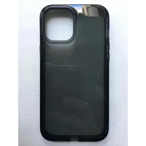 Оригинальный противоударный силиконовый чехол Tech21 Evo Check для iPhone 12 Pro (6.1") Smokey Black T21-8373 - фото 2