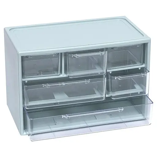 Органайзер настільний WXS-4 на 6 відділень Grey