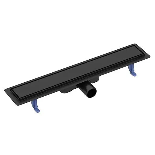 Трап душевой с двухсторонней решеткой Cersanit Tako 60 см Черный (240159) - фото 1