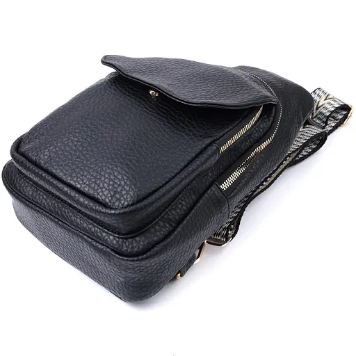 Женская сумка Vintage с одним плечевым ремнем из крупнозернистой экокожи 17х29х9 см sum0026947 - фото 5