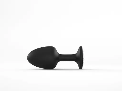 Анальна пробка Dorcel Geisha Plug Diamond M 8 см (чорний) - фото 3