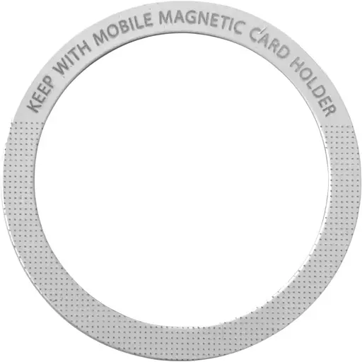 Стальная пластина DK для MagSafe Ring Letter на скотче (Кольцо О / white)