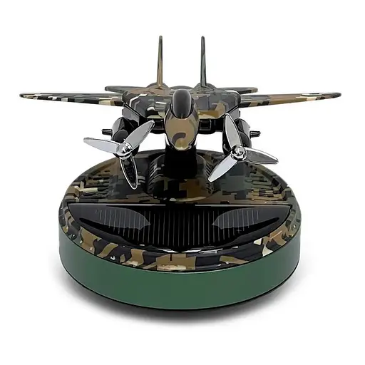 Ароматизатор автомобільний Військовий літак B5 на сонячній батареї - фото 4