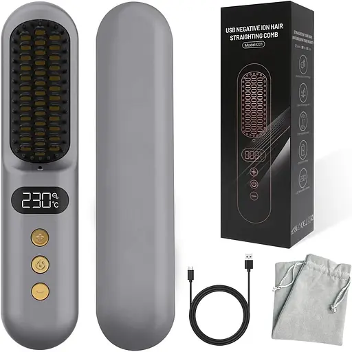 Щетка для выпрямления волос для женщин - фото 10