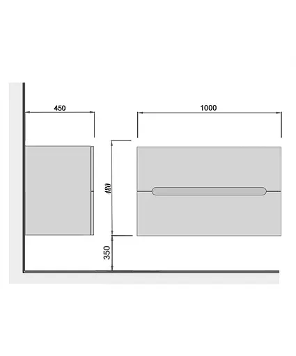 Тумба Мойдодир Octavio 100-A під умивальник/стільницю Білий - фото 2