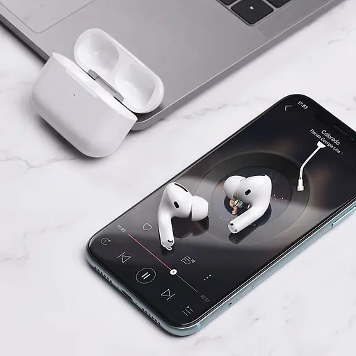 Навушники Borofone BW04 Active noise cancelling true wireless BT headset White - фото 5