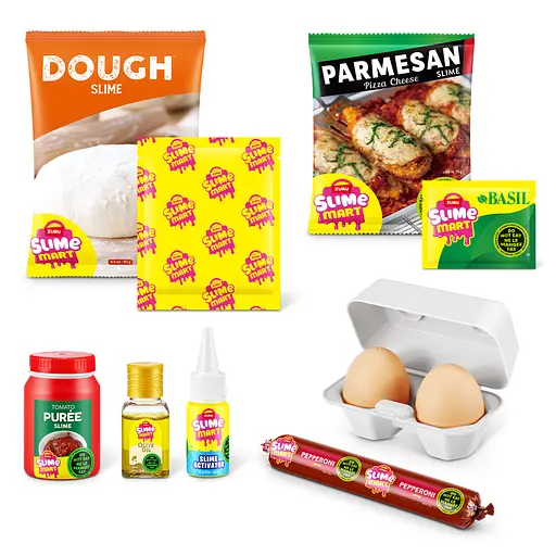 Игровой набор со слаймами Slime Mart Shopping Basket – Пицца (15905B) - фото 3