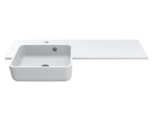 Умивальник Miraggio Fontana L глянцевий 0000518, Білий - фото 7