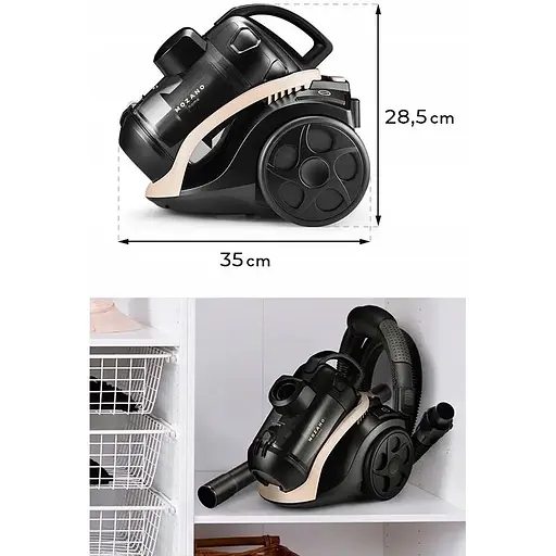 Пылесос Mozano Smart Cyclonic 4000W циклонный без мешка Beige - фото 10