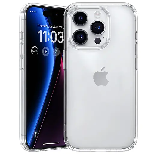 Чехол Epik TPU Epic Transparent 1.5 мм для Apple iPhone 16 Pro 6.3 Бесцветный прозрачный
