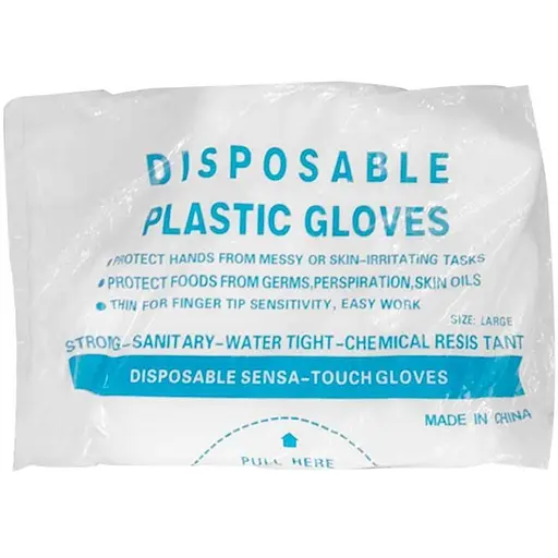 Перчатки полиэтиленовые универсальные 100 шт. (прозрачные) - фото 2