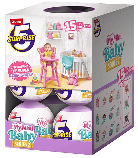 Ігровий набір Zuru 5 SURPRISE MY MINI BABY Немовля з аксесуарами в асортименті (7120477) - фото 4